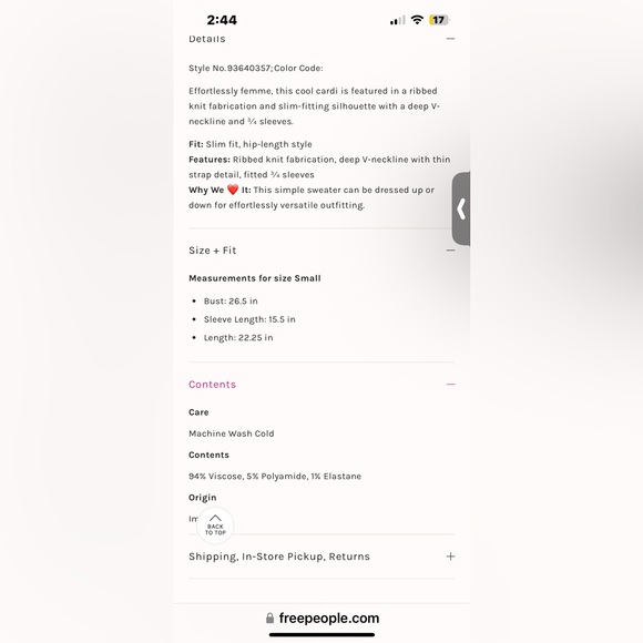 NWT FREE PEOPLE Constance Pullover In Black MSRP $128 Size S - Picture 4 of 8